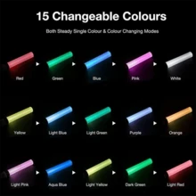 LED Light Stick, 15-Color Changeable Poi Wands For Parties, Concerts, Weddings, Celebrations - Color - View 4