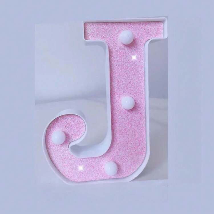 1 件提供四种颜色的 16 厘米字母灯、发光字母、LED 字母灯、LED 发光字符、26 个字母和 10 个数字，适用于派对求婚、生日、表白场景、求婚派对和成人礼装饰等各种场景 - 暖白光 - 查看 64