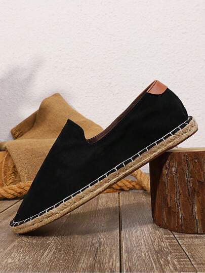 Sommar- och höstloafers för män, canvasskor med hamparepsula, slip-on-skor för vardagsbruk, damskor med vävda, andningsbara tyg, vita halmflätade, halkfria unisex-espadriller, bruna canvasskor, grå canvasskor, svarta tygskor, blå tygskor, lösskor på en fot. Obs: Denna modell är liten i storleken, de med breda fötter kan vilja välja en större storlek. Hamparepsulan är relativt hård, och de handgjorda skorna har ett grövre utförande.