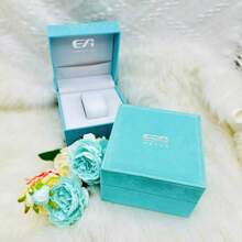 EA 1 件女士小巧不锈钢手链手表，带天然钻石装饰，轻巧奢华简约设计学生手表，防水石英手表，礼盒包装，适合女朋友 - 銀色 - 查看 8