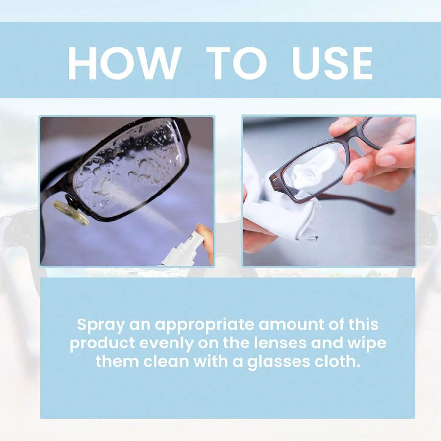 Eyeglasses Cleaning Liquid, Lens Cleaner Solution For Clear Vision ...