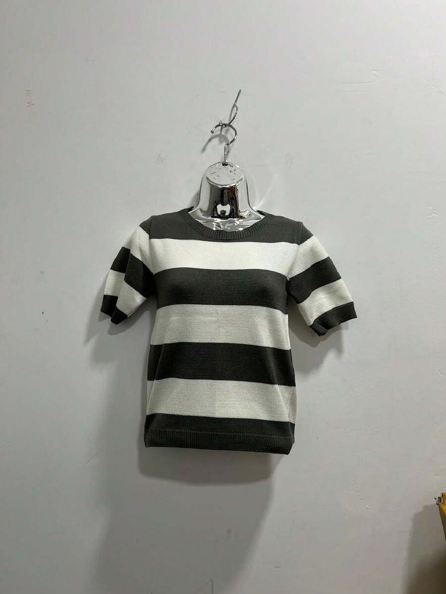 Cropeed Blogueirinha Style In Modal Yarn 2023 - 灰色 - 查看 1