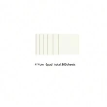 Transparent Sticky Notes Self-Stick Note Pads Waterproof Memo Pad Scratch Pad, 300-Sheets/Pack (6 Different Sizes, Clear),School Supplies,Back To School - Clear - View 19