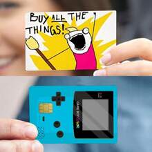 信用卡贴纸 信用卡保护套 无气泡超薄信用卡贴花，个性化信用卡贴纸 防水乙烯基保护贴花 适用于钥匙、交通、借记卡、信用卡 返校、返校、学校用品