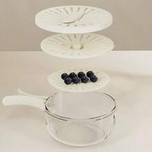 Thick Double Layer Household Drain Basket Cover Kitchen Vegetable Fruit Wash Sink Refrigerator Storage Box - Multicolor - View 4