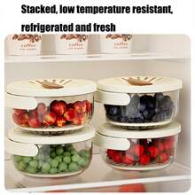 Thick Double Layer Household Drain Basket Cover Kitchen Vegetable Fruit Wash Sink Refrigerator Storage Box - Multicolor - View 5