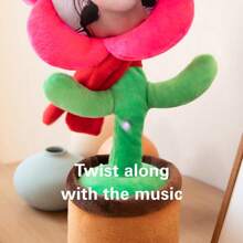 DIY Customized Electronic Singing, Dancing, Talking, Recording Toy, Flirty Flower Adult Novelty Funny Gift For Office, Party, Birthday, Christmas, Halloween, Thanksgiving, Valentine's Day (Batteries Not Included)