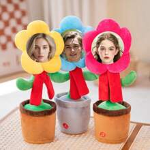 DIY Customized Electronic Singing, Dancing, Talking, Recording Toy, Flirty Flower Adult Novelty Funny Gift For Office, Party, Birthday, Christmas, Halloween, Thanksgiving, Valentine's Day (Batteries Not Included)