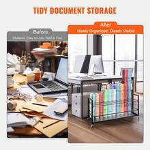 Blueprint Storage Rack, 50 Slots Blueprint Holder With Wheels, Mobile Metal Blueprint Storage Cart For Construction Plan Map Poster Architectural, Roll File Holder For Home, Office, School - màu đen - Xem 5