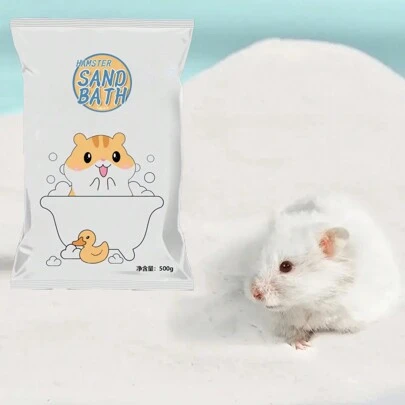 1 Bag Of 500g Small Pet Hamster Shower Sand, Hamster Shower Sand, Soft And Harmless Hamster Shower Supplies