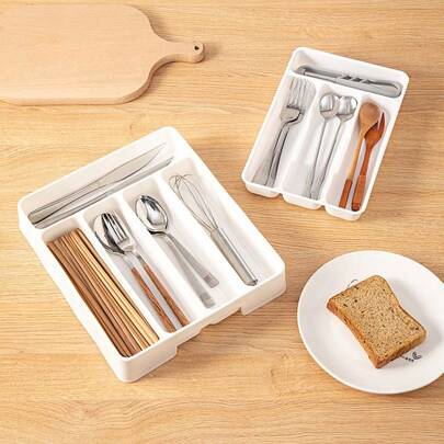 Kitchen Drawer Organizer, Divided Compartment Cutlery Organizer, Cutlery Storage Tray, Western Cutlery Organizer, Home Decoration, Christmas Gifts, Home Gifts, Room Decoration,