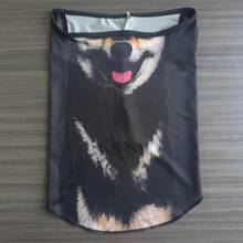 1pc Cute Dog & Cat Print Face Mask For Men, Summer, Outdoor Travel Sun Protection Neck Cover - Animal Masks - View 2