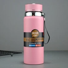 1 件 316 不锈钢真空保温水瓶，大容量，户外便携式运动水壶带绳柄，旅行杯 - 彩色 - 查看 13