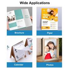 100 Sheets A4 Matte Printable Photo Paper, Comptiable With INKJET Printers, 108G/M², Dries Quickly And Holds Ink Beautifully Paper, Apply To DIY Craft, Office Reports, Family Photography - Matte 108G - View 4