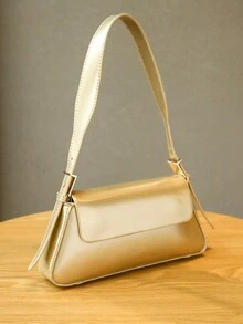 Women's Casual Shoulder Bag Gold Shoulder - Gold - View 4