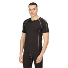 Regatta Mens Pro Short-Sleeved Base Layer Top (Black) - Black - View 3