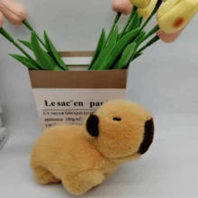 Random Style Cute Plush Capybara Bracelet, Plush Capybara Keychain, Birthday Gift - Multicolor - View 7