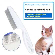 1pc. Cat Flea Comb Cat Tooth Comb Pet In-Line Steel Comb For Dog Lice Comb To Remove Fleas - Multicolor - View 7