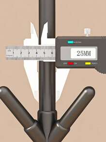 Perchero De Pie Perchero Metálico Para Colgar Ropa 3 Niveles - Negro - Ver 8