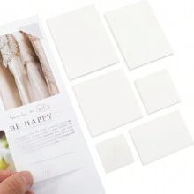 Transparent Sticky Notes Self-Stick Note Pads Waterproof Memo Pad Scratch Pad, 300-Sheets/Pack (6 Different Sizes, Clear),School Supplies,Back To School - Clear - View 7