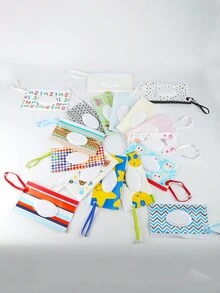 1 件可爱湿巾储物袋、翻盖纸巾盒、户外实用配件、湿巾袋、便携式可重新密封 EVA 湿巾分配袋，方便旅行、骑自行车、学生、工作等。 - 彩色 - 查看 4