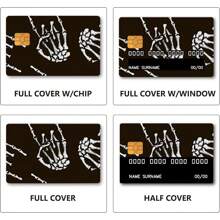 信用卡贴纸 信用卡保护套 无气泡超薄信用卡贴花，个性化信用卡贴纸 防水乙烯基保护贴花 适用于钥匙、交通、借记卡、信用卡 返校、返校、学校用品