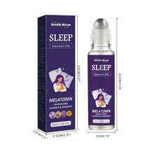 Óleo Essencial Roll-On para Dormir, Ajuda no Sono, Alivia a Ansiedade, Massagem para Dormir Rápido, Óleo Natural à Base de Plantas