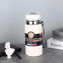 1 件 316 不锈钢真空保温水瓶，大容量，户外便携式运动水壶带绳柄，旅行杯 - 彩色 - 查看 19
