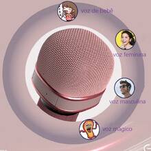 Bluetooth Fm Usb Karaoke Microphone With Radio Speaker - Đỏ - Xem 3