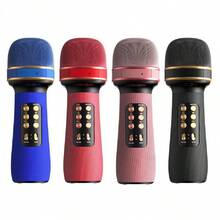 Bluetooth Fm Usb Karaoke Microphone With Radio Speaker - Đỏ - Xem 7