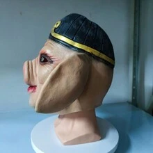 Party Pig Head Mask Prop For Festivals, Photo Ops & Gatherings - Black - View 3