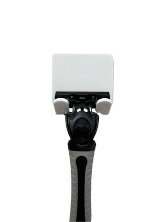 白色剃刀掛鉤，家居用自粘牆掛，可將鑰匙、插頭、珠寶、毛巾、浴室掛勾等掛在一起方便收納，非常適合剃須用具存放