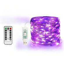 万圣节快乐灯串 1 件或 2 件 33 英尺 100 个 LED 仙女灯 USB 带遥控器圣诞灯带遥控器防水 8 种模式萤火虫闪烁灯串适用于圣诞节、婚礼户外装饰万圣节派对、家居装饰、厨房装饰、万圣节装饰、房间装饰、圣诞装饰、派对装饰、派对礼物、万圣节装饰、圣诞装饰、万圣节礼物、圣诞礼物、厨房用品、厨房用具、厨房工具、厨房用品。 - USB - 查看 22