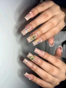 30 Pieces Per Box Of Nail Art Nail Accessories, Three-Dimensional Nail Art Set, Pink, Blue, White, Fairy Stick, Beautiful Girl Series, Sparkling Gemstone Crystal Diy Nail Products Nail Supplies Nails Nail Charms