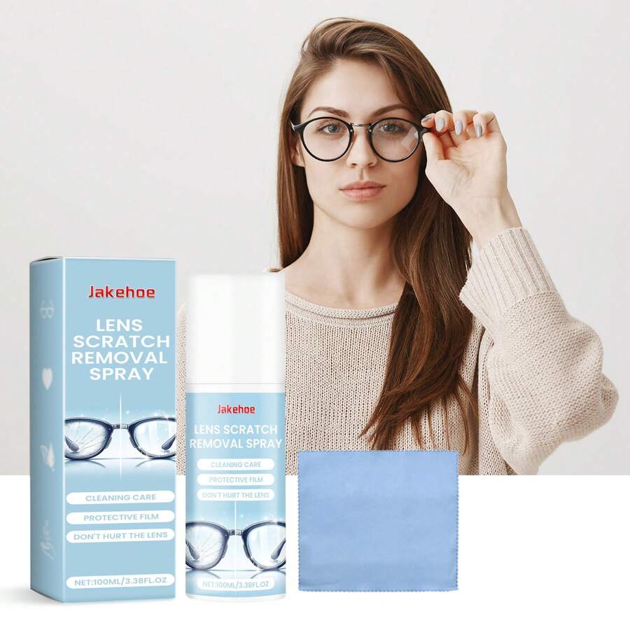 Eyeglasses Cleaning Liquid, Lens Cleaner Solution For Clear Vision, Eyeglass Scratch Repair Spray - Multicolor - View 1