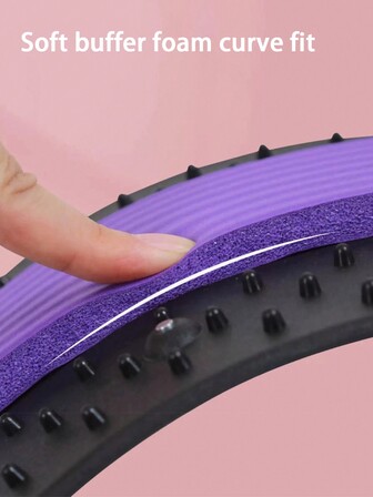 1pc Yoga/Pilates Lumbar Support Stretching Board, PP/NBR Massage Back Reliever With Magnets, Fitness Exercise Back Opener