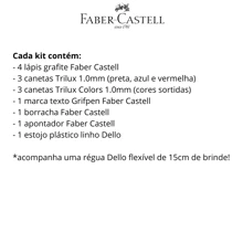 School/Back To School Supplies Kit Complete Faber Castell Case - 藍色 - 查看 3