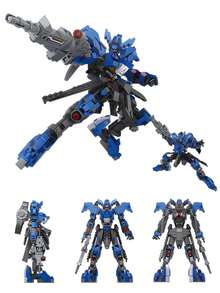 Mecha Robot Building Block Toy Set, Mechanical Warrior Figure Model, Desktop Ornaments For Men Women Room Decoration - Multicolor - View 8
