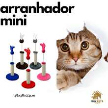 Cat Scratching Post With Toy - 藍色 - 查看 3