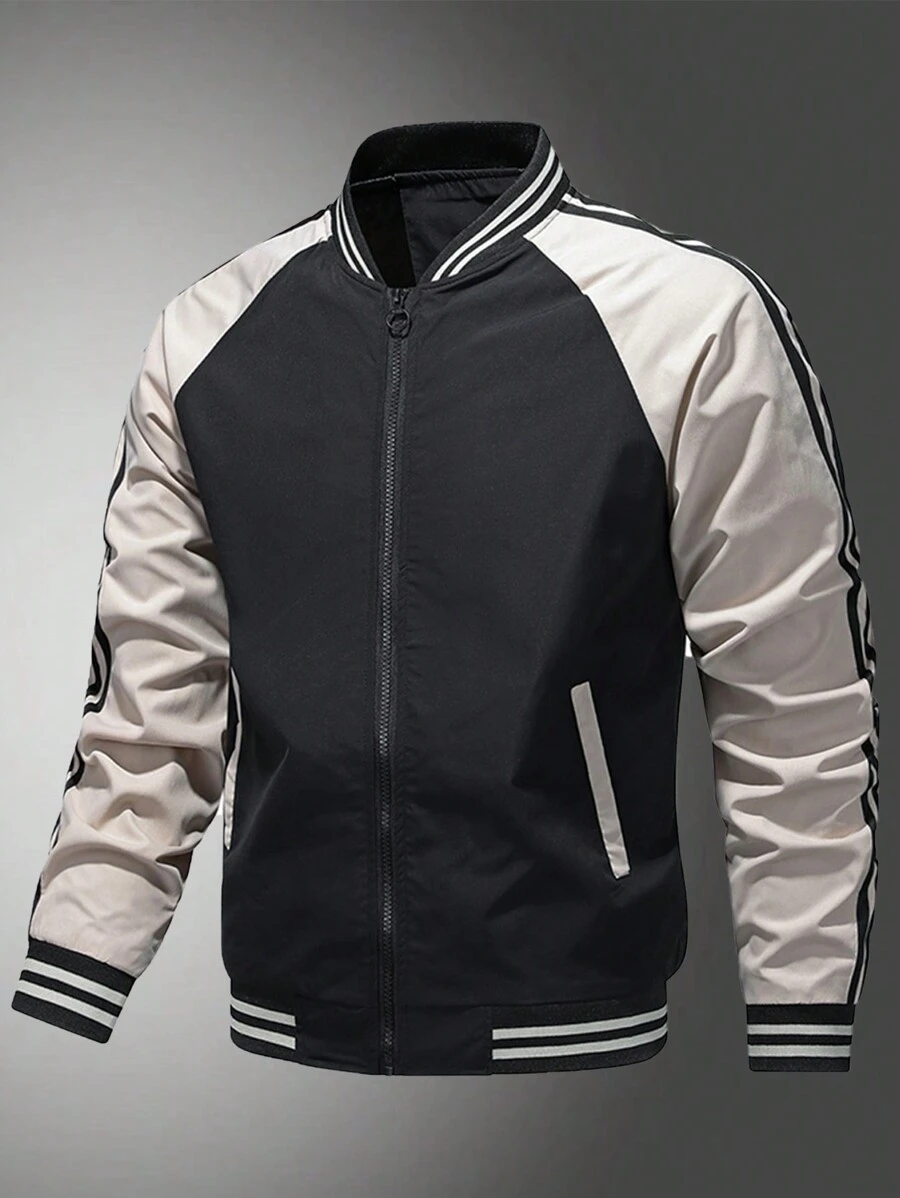 秋季男士立领运动休闲夹克