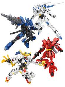 Mecha Robot Building Block Toy Set, Mechanical Warrior Figure Model, Desktop Ornaments For Men Women Room Decoration - Multicolor - View 11