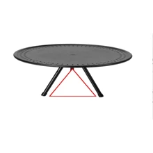 1pc  Outdoor Small Round Table Camping Folding Table Portable, Adjustable, Lightweight Table Fishing, Home Camping Table Wilderness  Camp Equipment - Black - View 7