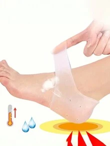 2pcs Silicone Foot Care Moisturizing Gel Socks, Heel Pads - Multicolor - View 1