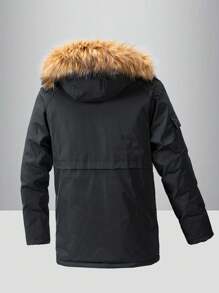 Áo khoác đi săn ấm áp chống gió lót nhiệt dành cho nam - màu đen - Xem 2