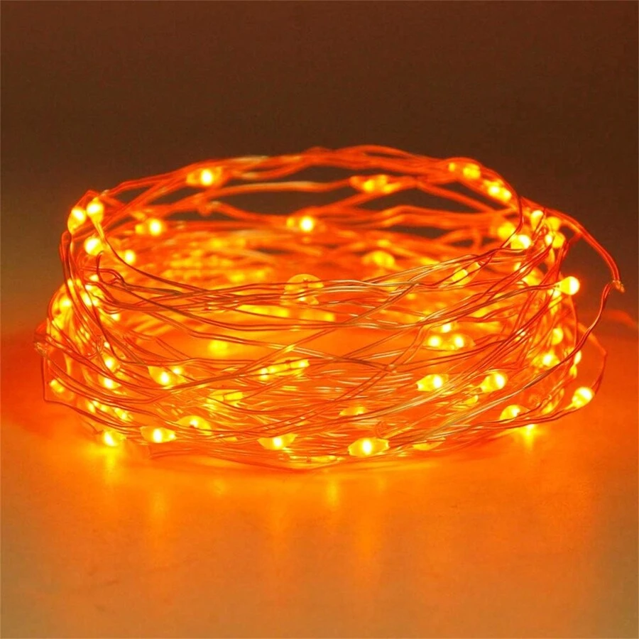 万圣节快乐灯串 1 件或 2 件 33 英尺 100 个 LED 仙女灯 USB 带遥控器圣诞灯带遥控器防水 8 种模式萤火虫闪烁灯串适用于圣诞节、婚礼户外装饰万圣节派对、家居装饰、厨房装饰、万圣节装饰、房间装饰、圣诞装饰、派对装饰、派对礼物、万圣节装饰、圣诞装饰、万圣节礼物、圣诞礼物、厨房用品、厨房用具、厨房工具、厨房用品。 - USB - 查看 1