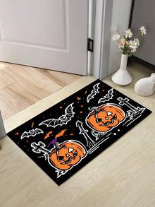 1 tấm thảm cửa ra vào chịu lực chủ đề Halloween, thảm cửa ra vào trong nhà và ngoài trời, thảm chào mừng chống trượt, thảm tắm thấm hút, thích hợp cho phòng khách, nhà bếp, phòng ngủ, trang trại, thảm nhà bếp, trang trí phòng, trang trí Halloween, trang trí nhà tiệc Halloween - Phong cách Halloween C - Xem 3