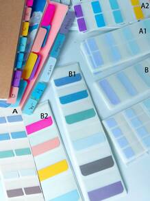 240/120/60 片索引标签贴纸、便签、办公文具、标签纸、返校、学校用品纸质粘合剂、学生学校用品、便签纸、办公桌、办公桌、 - 彩色 - 查看 9