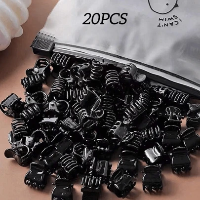 20pcs Black Solid Flower Design Cute Mini Hair Claw Broken Hair Clip Women's Summer Bangs Clip Side Mini Grab Clip Small Hair Clip Short Hair Clip Top Clip Casual Accessories Hair, Hair Accessory, Hair Accessories, Hair Accessories For Women,Fall,Travel, Hair Tools,Accessories Women, Hair Stuff,Fall,Hair Accessories,Hair Tools,Hair Stuff,Stuff,Beauty Accessories,Gifts,Travel,Gifts For Women,Hair Stuff,Stocking Stuffers For Women,Stocking Fillers Women Stocking Stuffers For Adults,Stocking Fillers For Adult,Hair Stuff,Women's Accessories,Stocking Stuffer,Coming-Of-Age Hair Accessory, Hair Accessories,Gift Ideas For Women,Beauty Stocking Fillers, Gifts For Women Beach Accessories For Women