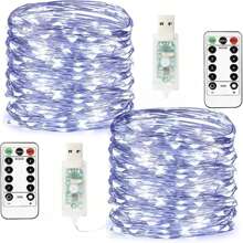 万圣节快乐灯串 1 件或 2 件 33 英尺 100 个 LED 仙女灯 USB 带遥控器圣诞灯带遥控器防水 8 种模式萤火虫闪烁灯串适用于圣诞节、婚礼户外装饰万圣节派对、家居装饰、厨房装饰、万圣节装饰、房间装饰、圣诞装饰、派对装饰、派对礼物、万圣节装饰、圣诞装饰、万圣节礼物、圣诞礼物、厨房用品、厨房用具、厨房工具、厨房用品。 - USB - 查看 16
