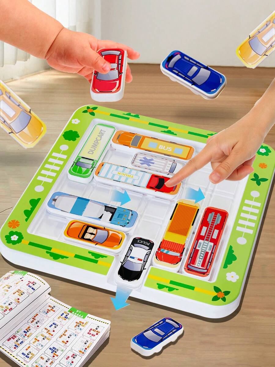 Juego de carrera de obstáculos con laberinto de estacionamiento, color aleatorio, juego interactivo de entrenamiento de inteligencia - Multicolor - Ver 1